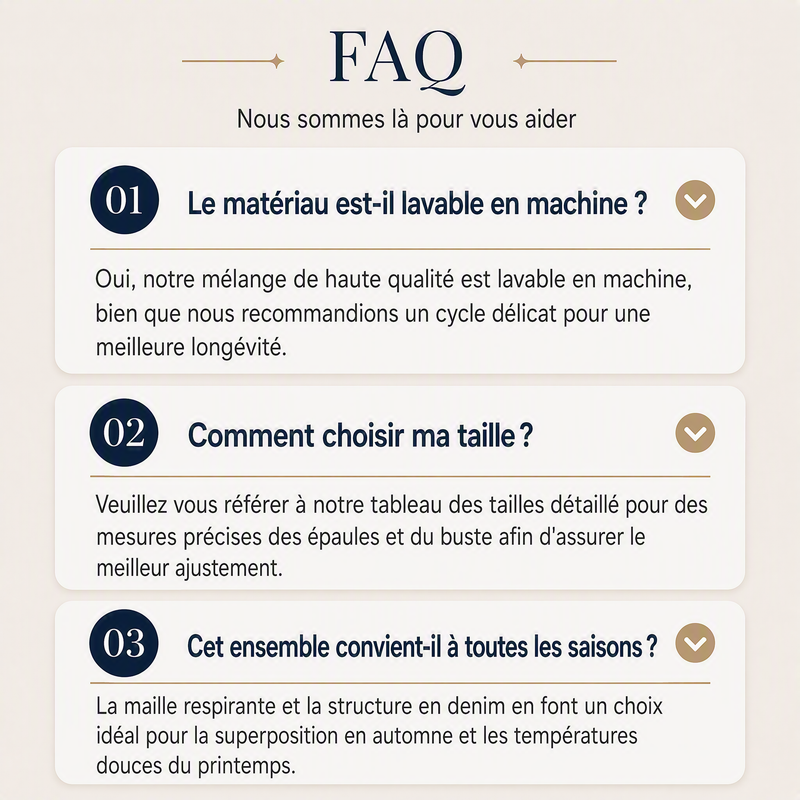Camila | Abrigo Elegante de Punto Acanalado con Detalles de Denim