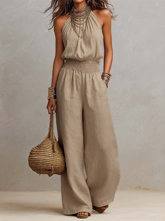 Valeria - Mono elegante con cuello halter