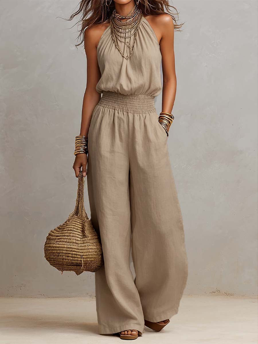 Jill - Elegant Halter Jumpsuit