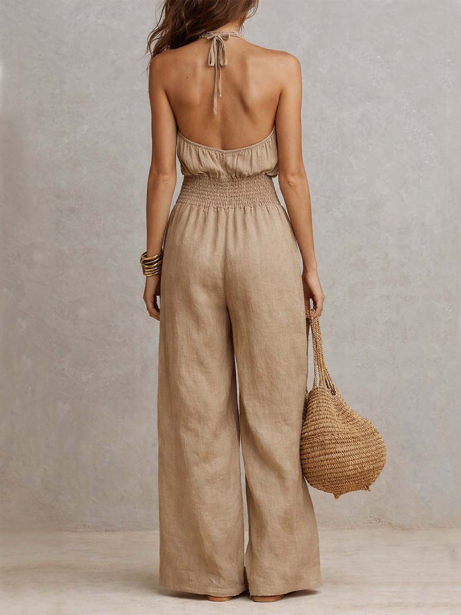 Jill - Elegant Halter Jumpsuit