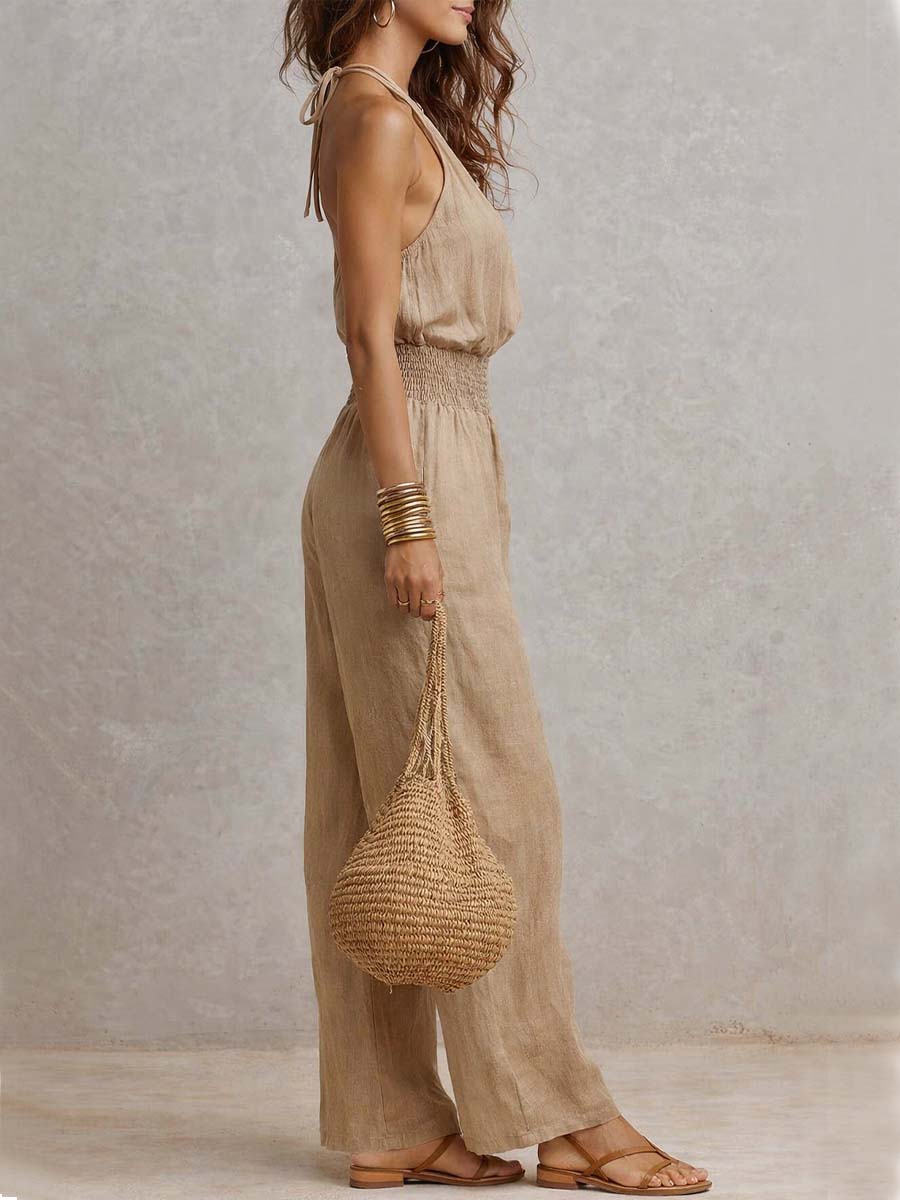 Jill - Elegant Halter Jumpsuit