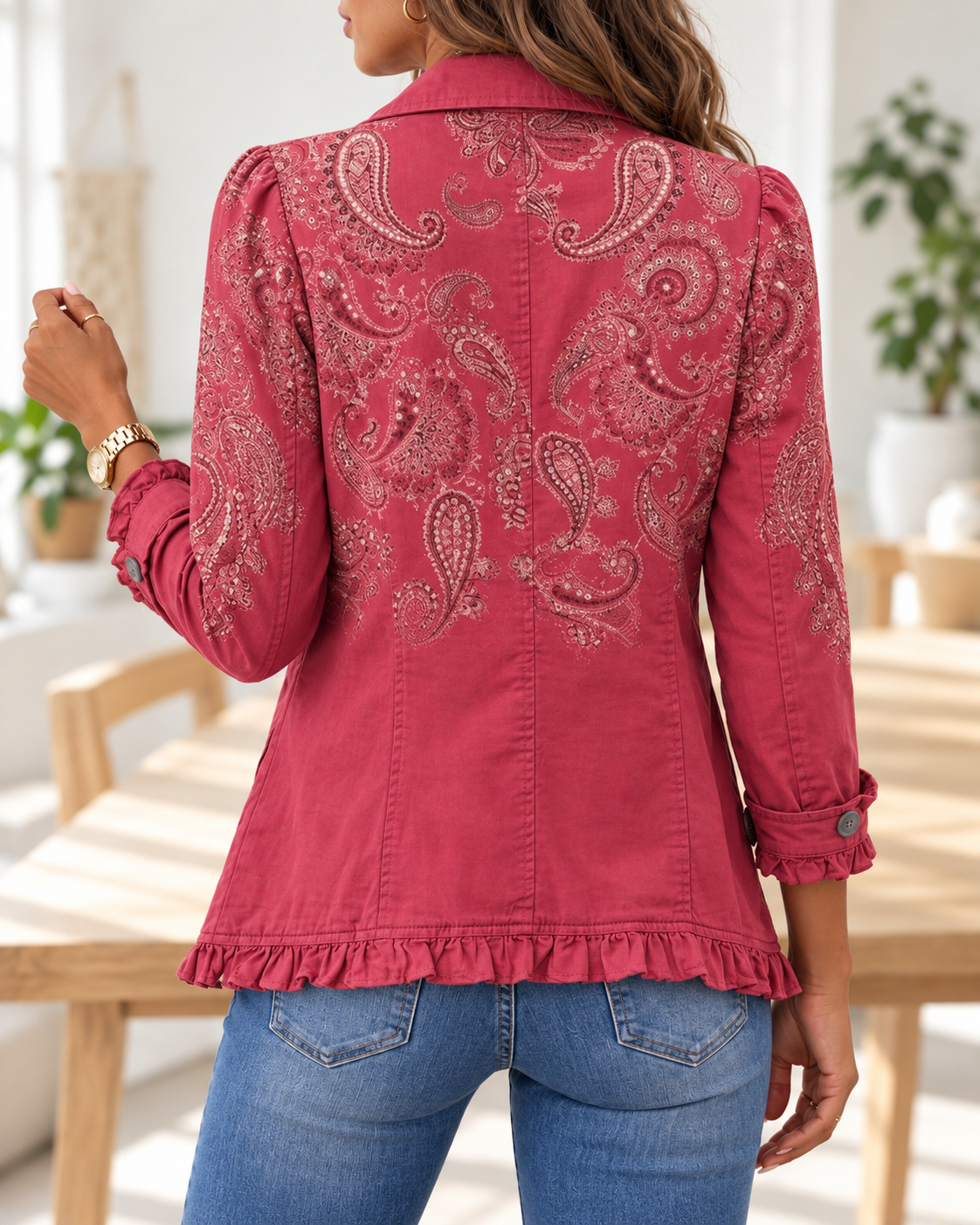 Anouk · Chaqueta paisley rosa