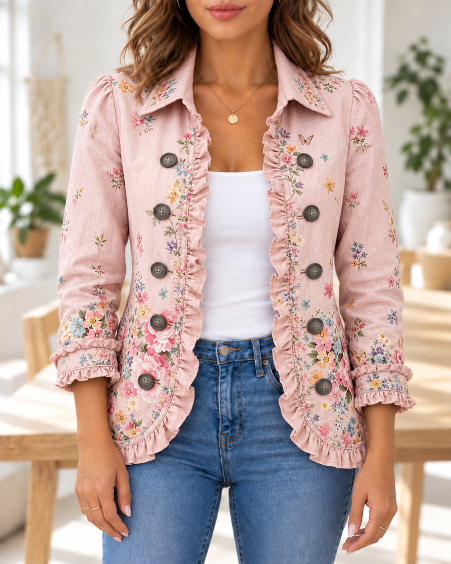 Bettany · Chaqueta floral rosa