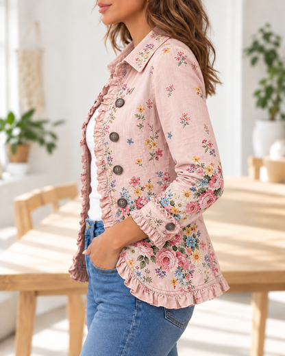 Bettany · Chaqueta floral rosa
