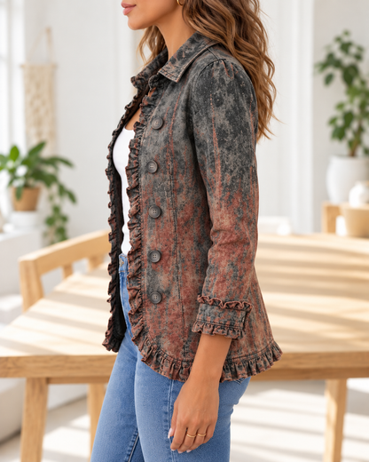 Bristow · Chaqueta degradada gris y teja