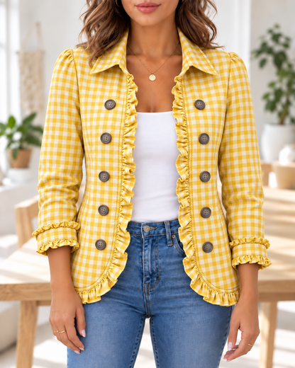 Charlene · Chaqueta de cuadros vichy