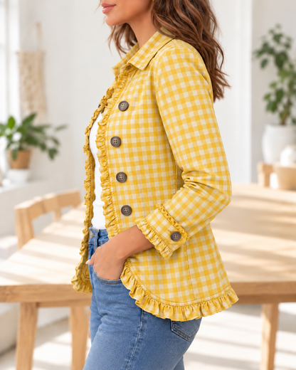Charlene · Chaqueta de cuadros vichy