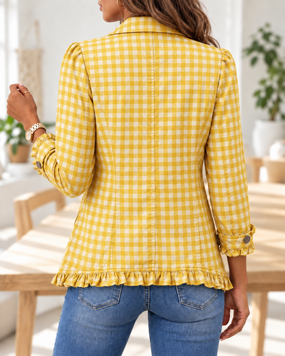 Charlene · Chaqueta de cuadros vichy