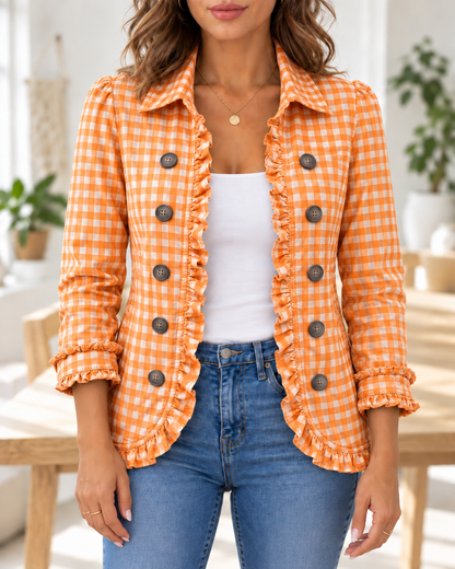 Charlene · Chaqueta de cuadros vichy