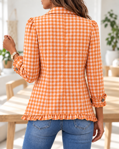 Charlene · Chaqueta de cuadros vichy