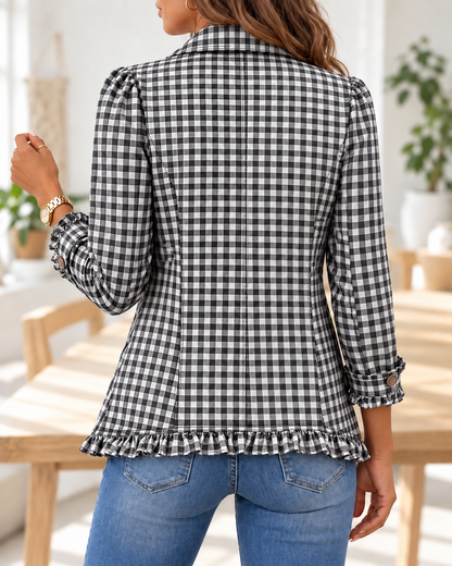 Charlene · Chaqueta de cuadros vichy