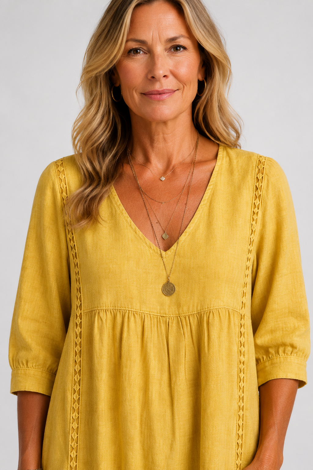 Soleya | Vestido midi con detalles de encaje