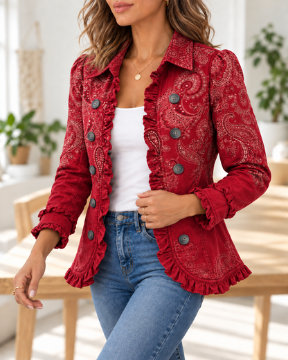 Criselle · Chaqueta paisley roja