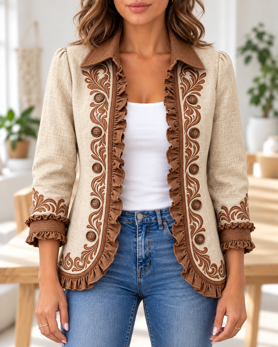 Dawncroft · Chaqueta bordado vintage