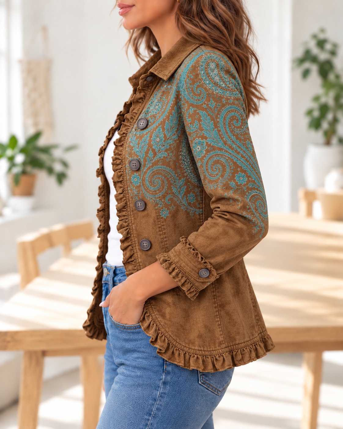 Goldenridge · Chaqueta cachemira caramelo