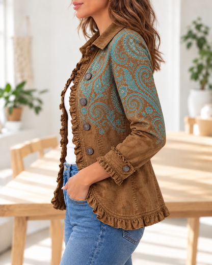 Goldenridge · Chaqueta cachemira caramelo