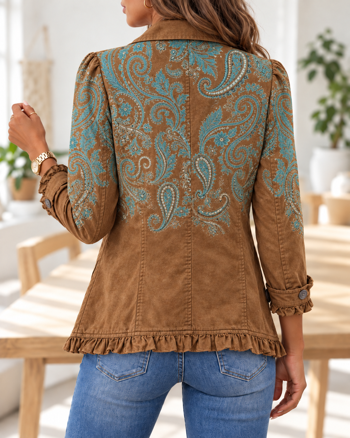 Goldenridge · Chaqueta cachemira caramelo