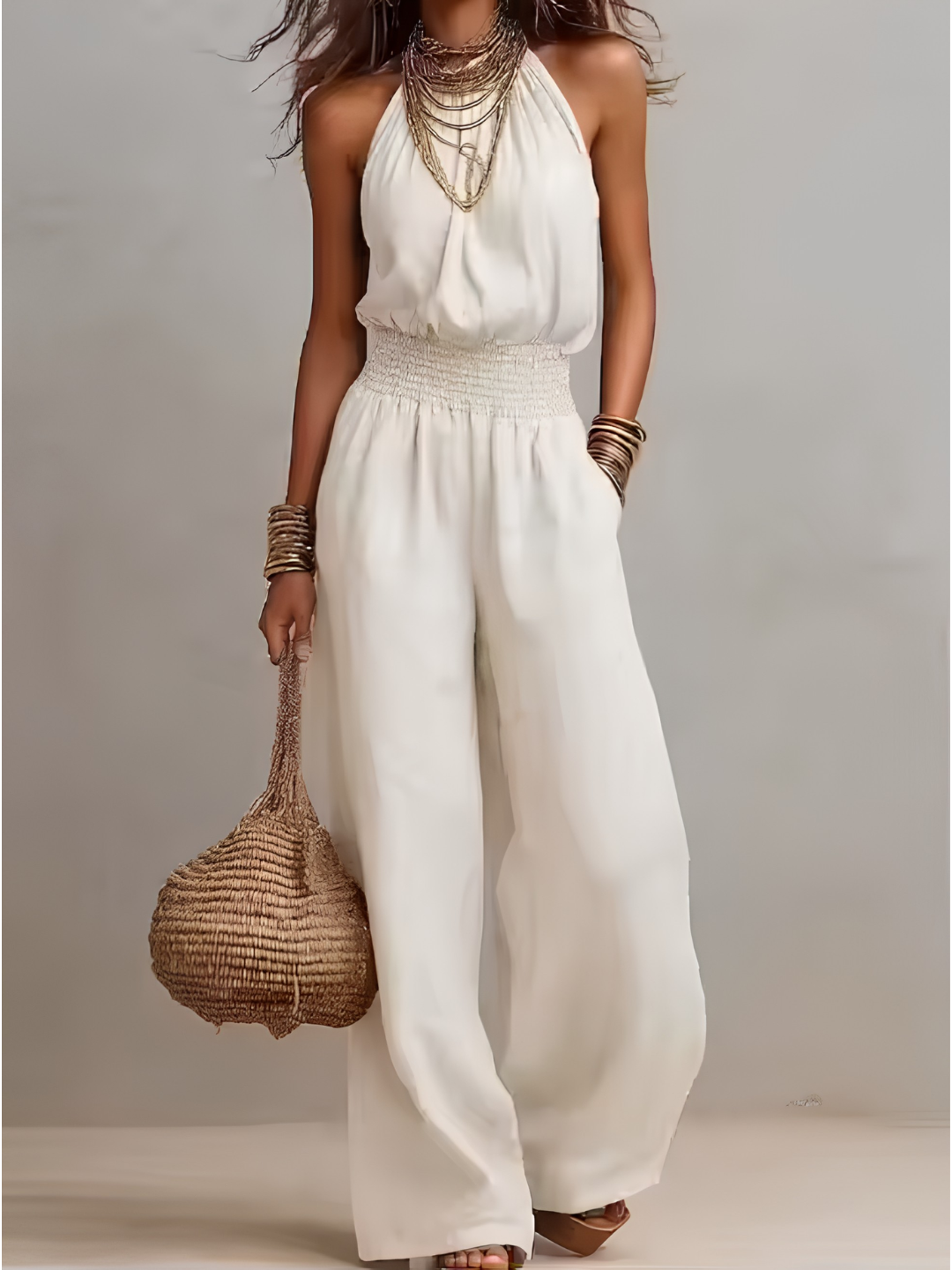 Jill - Elegant Halter Jumpsuit