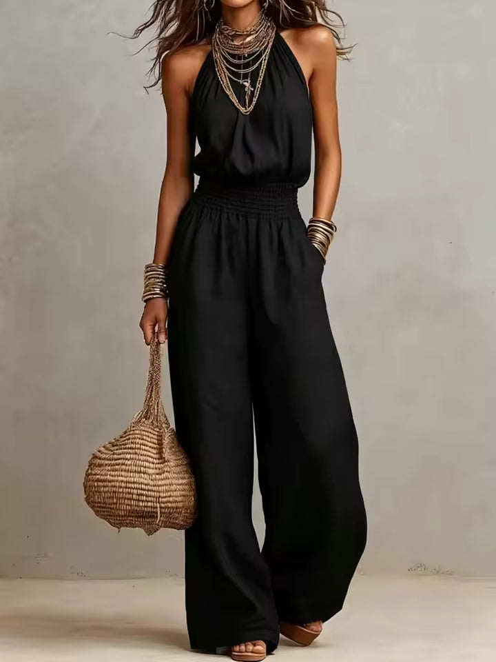 Jill - Elegant Halter Jumpsuit