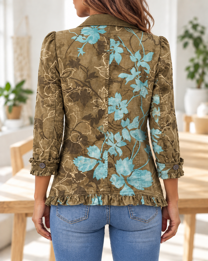 Sundara · Chaqueta floral oliva