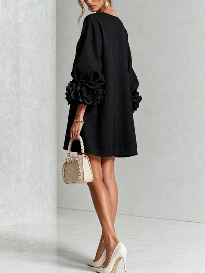 Minivestido I floral abotonado