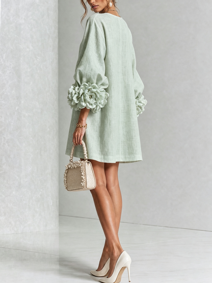 Minivestido I floral abotonado