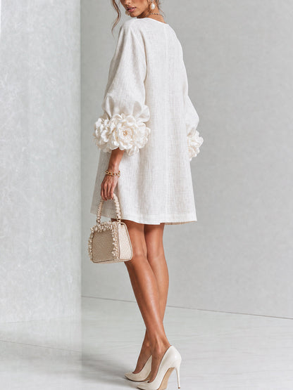 Minivestido I floral abotonado