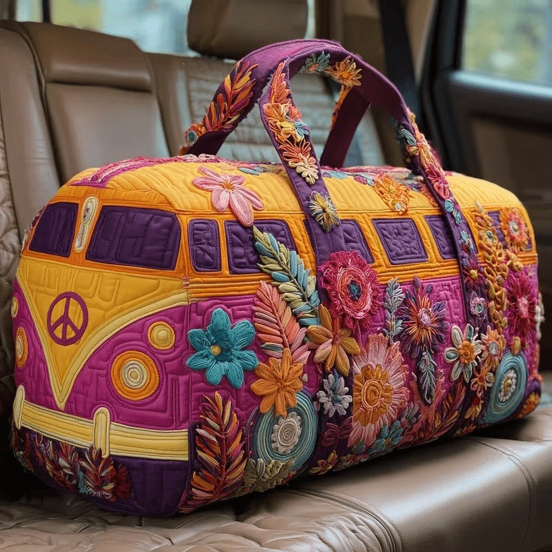 Flora · Bolsa de viaje furgoneta magenta floral