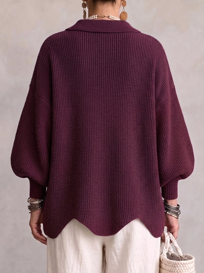 Celestina - Cárdigan Oversize con Botones Dorados