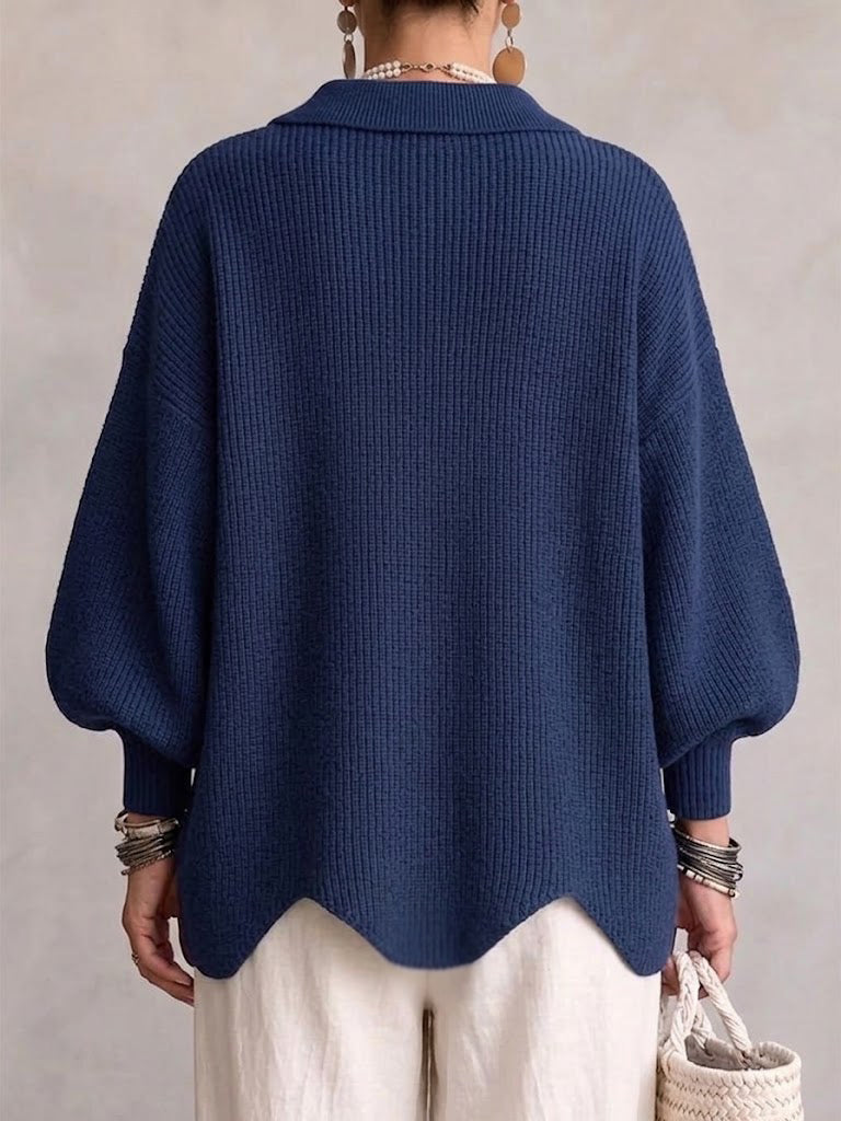 Celestina - Cárdigan Oversize con Botones Dorados