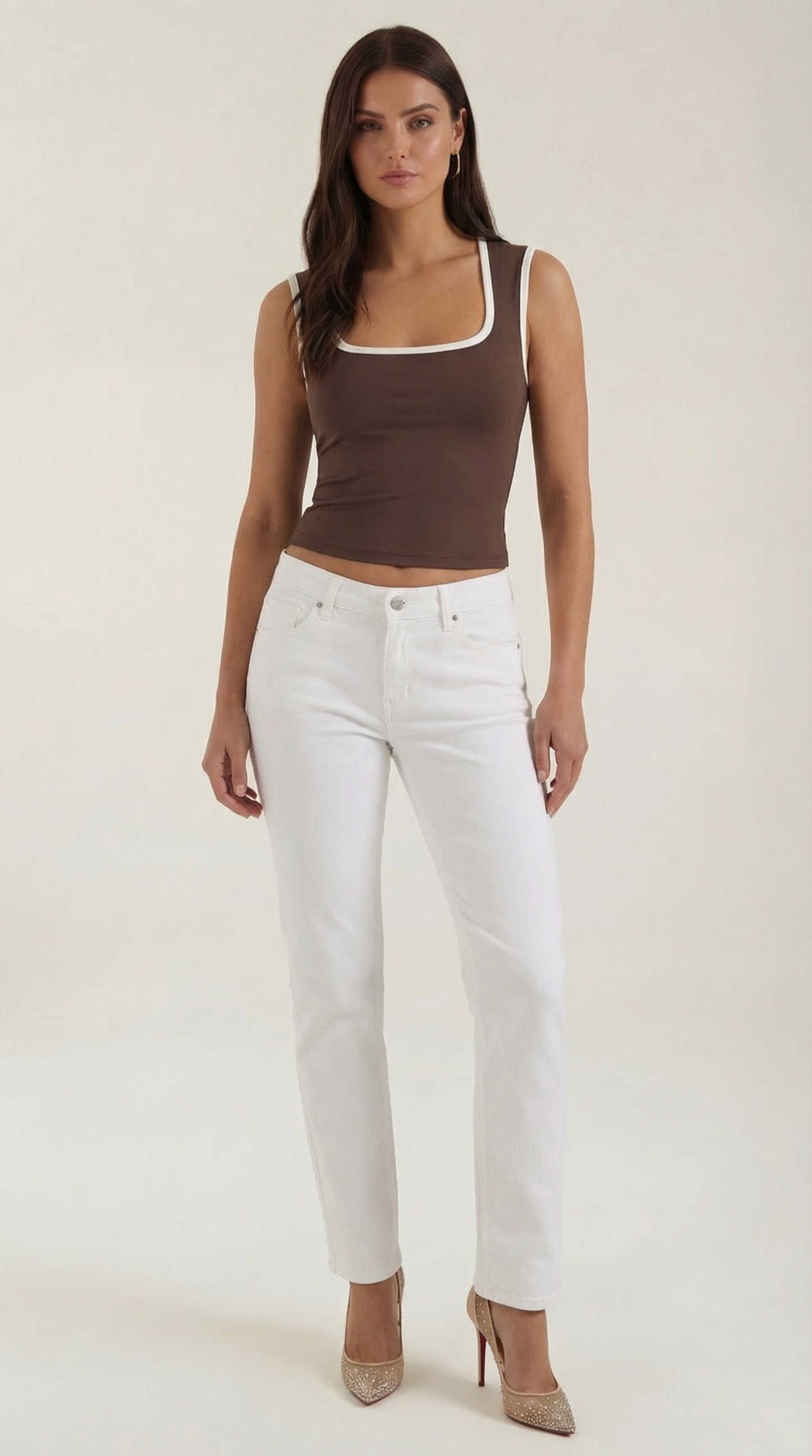 Top Hilary con escote en forma de cuadrado