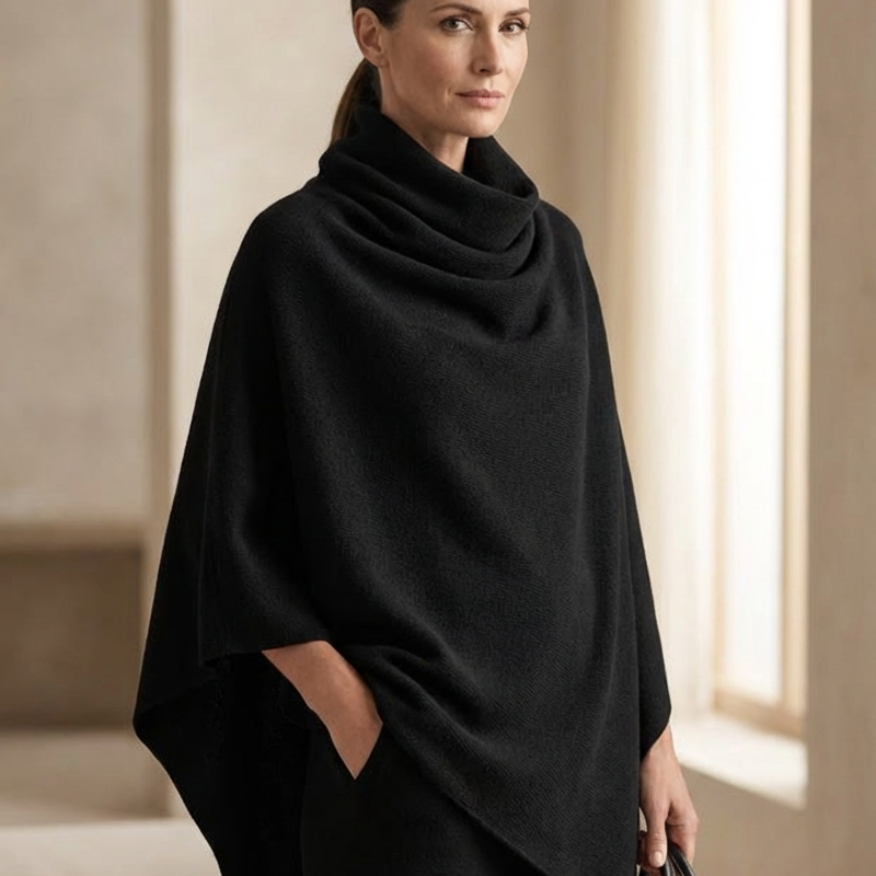 Valentina | Conjunto Elegante con Cuello Alto y Pantalón de Pierna Ancha